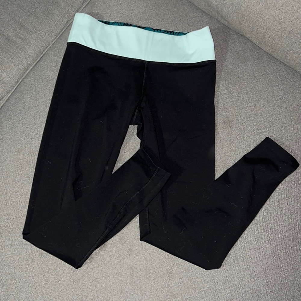 PINK Yoga pants with reversible band